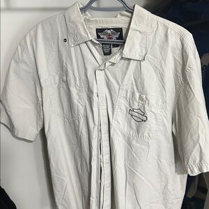 Harley-Davidson Black and White Logo Patch